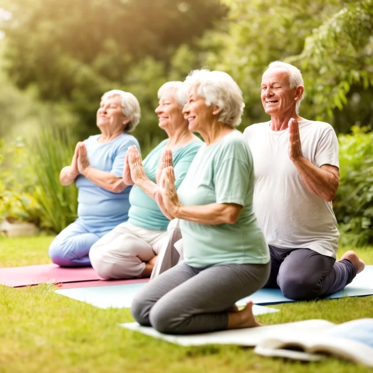 Group yoga session at VitalMaxRest health retreat